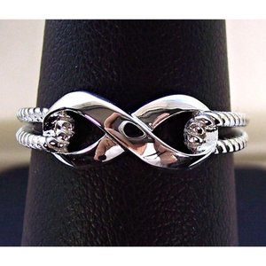 925 STERLING SILVER Dainty Infinity Ring
